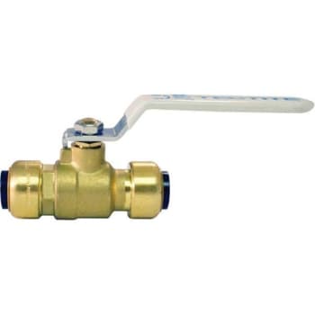 Tectite 1/2 In Brass Push-To-Connect Ball Valve