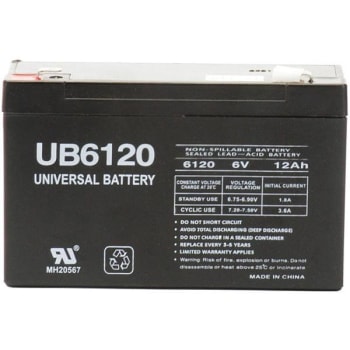 Image for Upg 6-Volt 12 Ah F2 Terminal Sealed Lead Acid Agm Rechargeable Battery from HD Supply