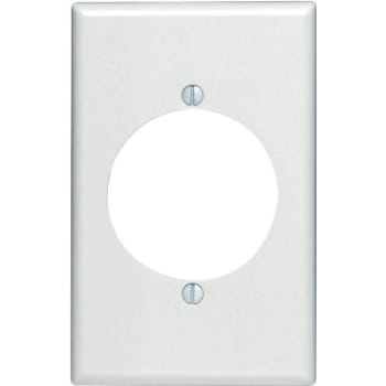 Image for Leviton White 1-Gang Single Outlet Wall Plate 1-Pack from HD Supply