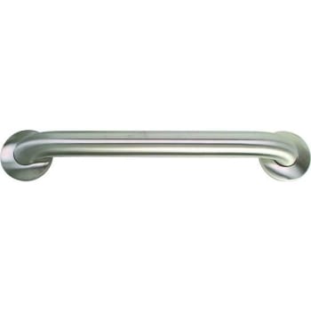Image for Premier Round Flange Grab Bar, 16 In Stainless Steel from HD Supply