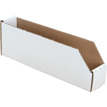 Image for National Brand 4 In H X 10 In W X 12 In D White Cardboard Cube Storage Bin from HD Supply