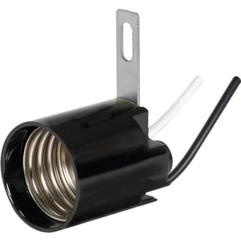 Image for Satco 1.5 In Black Medium Base Phenolic Socket from HD Supply