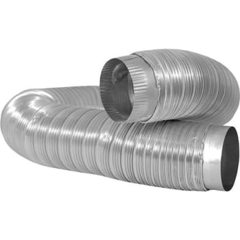 Image for Everbilt 4.4 In W X 4.4 In H X 24.55 In L Heavy Duty Aluminum Duct With Collars from HD Supply