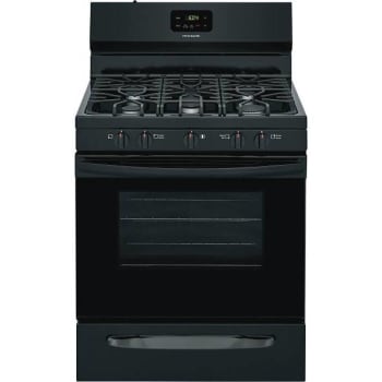 Image for Frigidaire 30 In 5.0 Cu Ft 5-Burner Gas Range With Manual Clean In Black from HD Supply