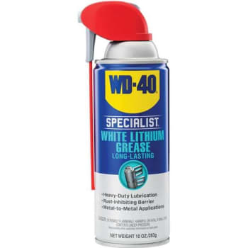 Image for Wd-40 10 Oz White Lithium Grease, Long-Lasting Grease Spray from HD Supply