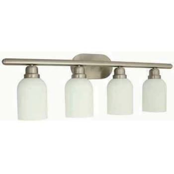 Image for Monument 4-Light Brushed Nickel Bath Light from HD Supply