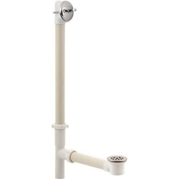 Image for Gerber 24 In Pvc White Trip Lever Roman Tub Drain In Chrome from HD Supply