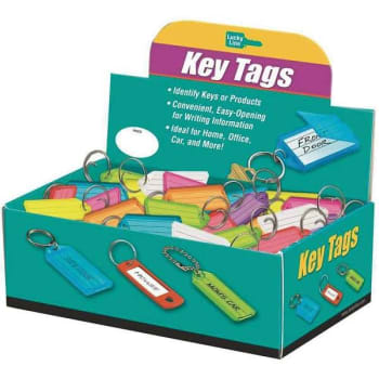 Image for Lucky Line Products Colored Key Tag With Tang Ring Package Of 100 from HD Supply