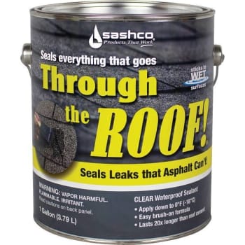 Image for Sashco 1 Gal Through The Roof Waterproof Clear Sealant Voc Compliant from HD Supply
