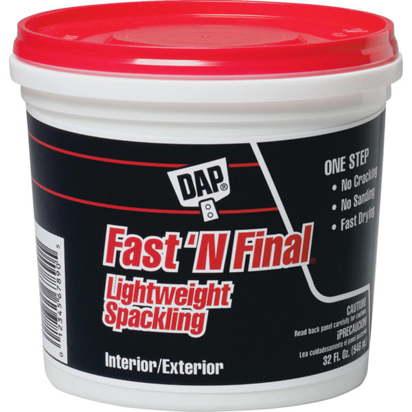1 Quart DAP Fast N Final Lightweight Spackling HD Supply