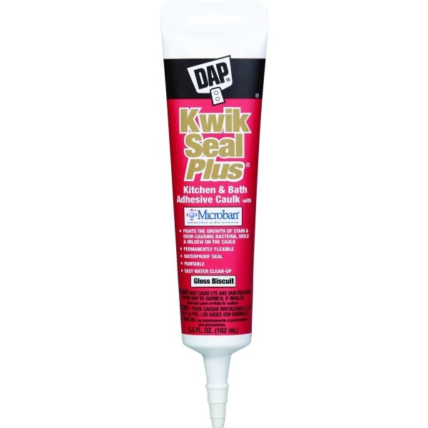 5.5 Oz DAP Kwik Seal Plus Kitchen And Bath Caulk - Biscuit ...