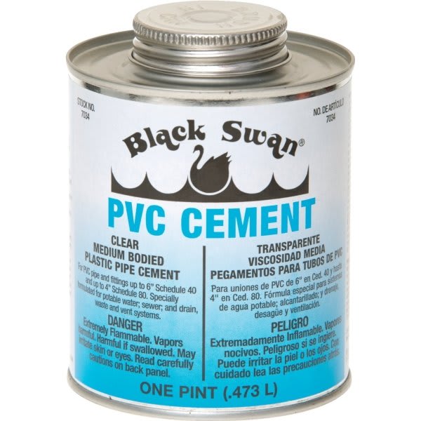 Black Swan® Pipe Cement PVC MediumBody HD Supply
