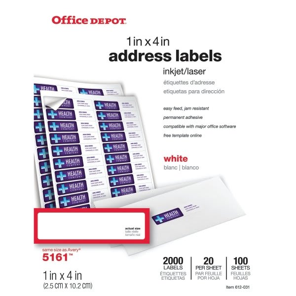 Office Depot Address Label Template