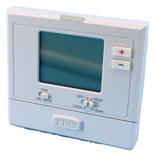 Pro1 IAQ White Touchscreen Heat Pump Non-Programmable Thermostat | HD