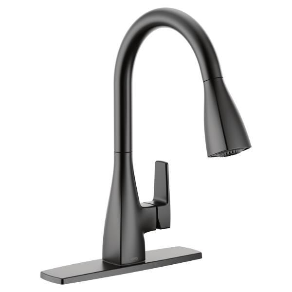 CFG Slate 1-Handle Pulldown Kitchen Faucet In Matte Black | HD Supply