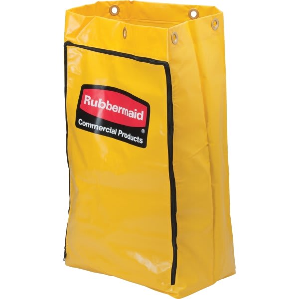 Rubbermaid 24 Gallon Vinyl Janitor Cart Replacement Bag (Yellow) HD