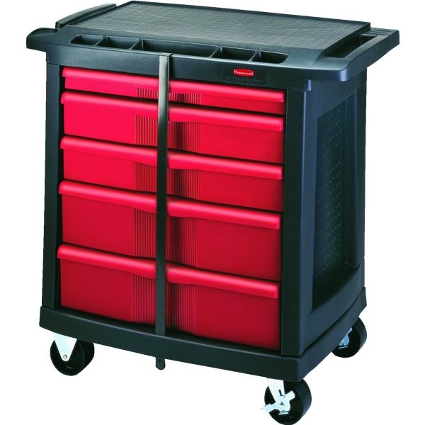 33 X 19 X 32 Rubbermaid 5 Drawer Work Utility Cart Hd Supply