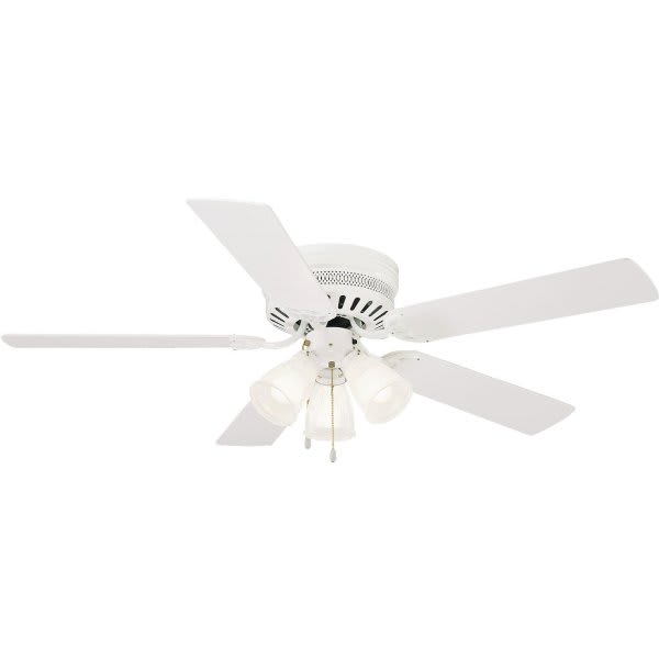 Design House Millbridge White 5 Blade 3 Light Hugger Mount