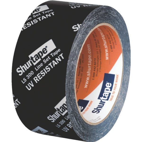 1.88" x 60.1 Yd Shurtape UV Resistant Line Set Tape Black HD Supply