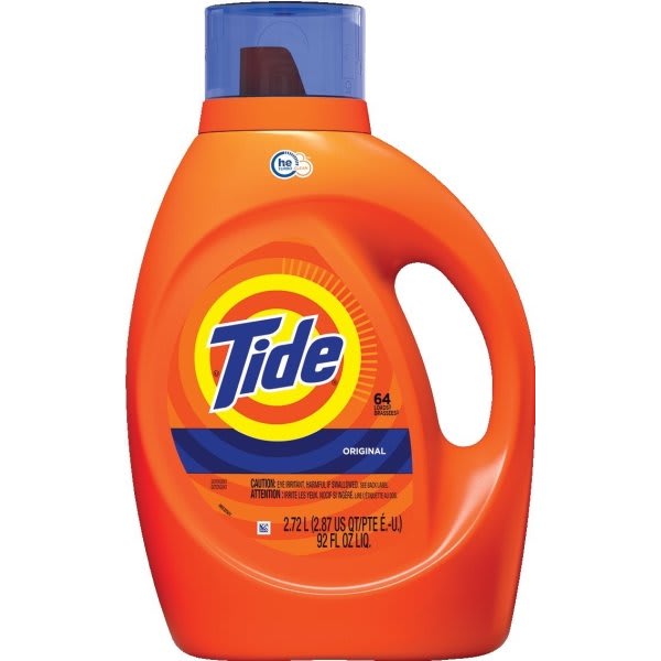 Tide 92 Oz High Efficiency Liquid Laundry Detergent, Original Scent