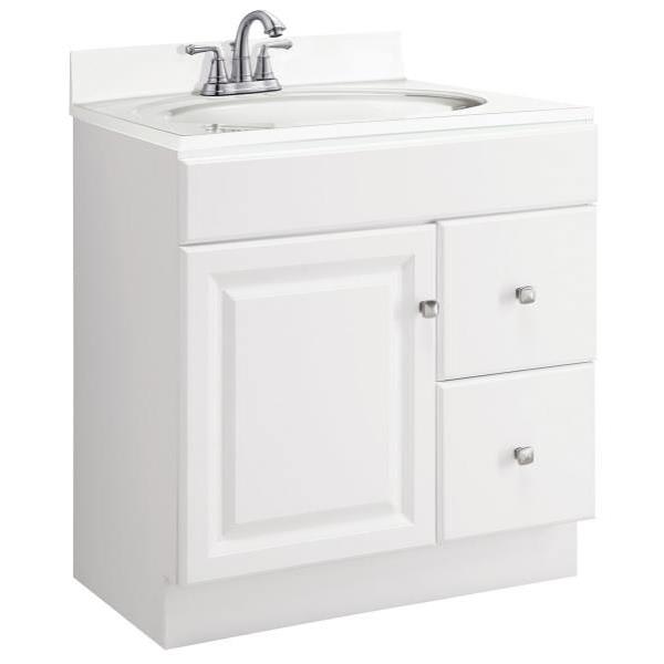 Design House® Wyndham 30 In. W X 21 In. D Unassembled Vanity Cabinet ...