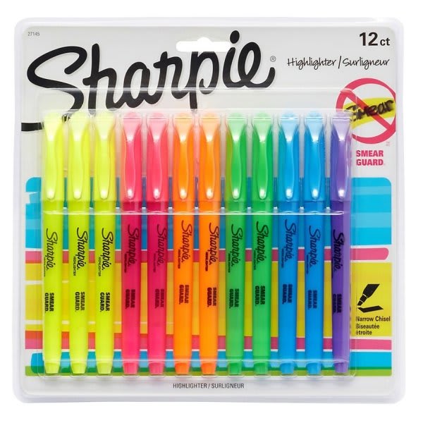 Sharpie Accent Highlighters Assorted Colors Pack Of 4 - Office Depot
