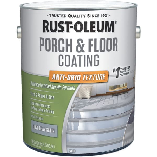Rust Oleum 1 Gal Porch And Floor Coating Satin Dove Gray 2pk Hd