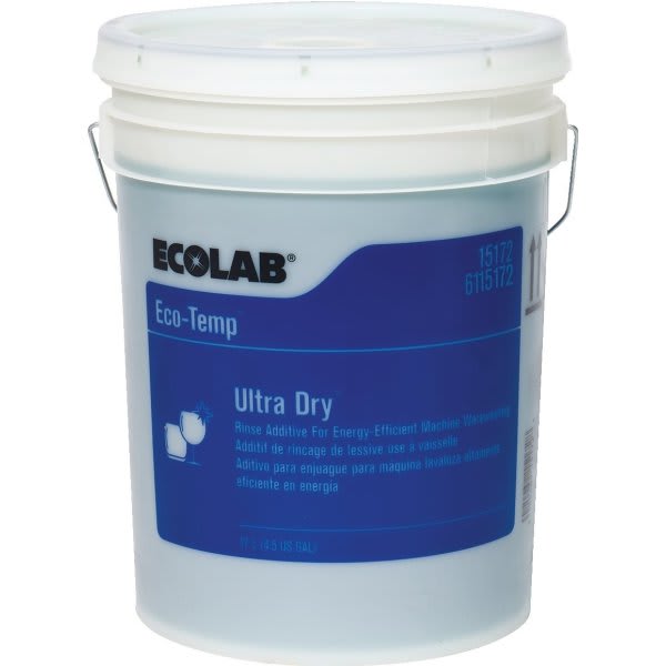 Ecolab® Ecotemp Ultra Dry Machine Warewash Rinse Additive 4.5 Gallon
