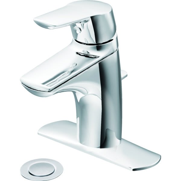Moen Method Bath Faucet With Metal Pop Up Single Handle Chrome