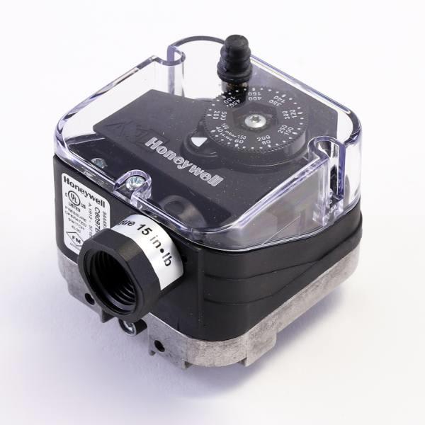 Honeywell Gas Pressure Switch, Break On Rise, Manual Reset, 1/4 Npt, 40