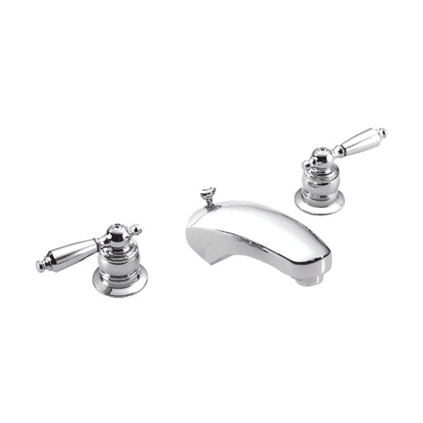 Symmons Origins Chrome Two Handle Bathroom Faucet With Grid Drain