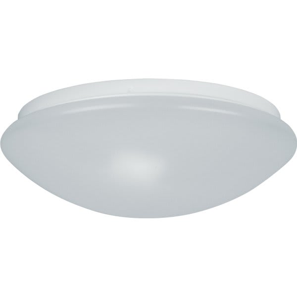 Liteco 14 in 2Light Dome Incandescent Ceiling Light Fixture (White