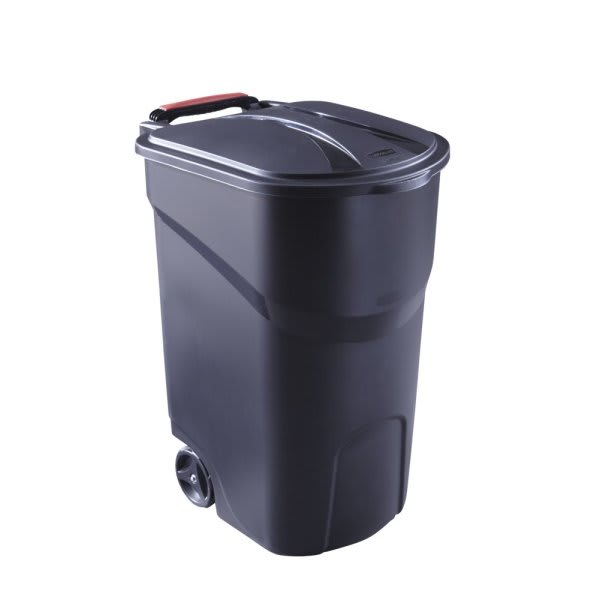 Rubbermaid Roughneck 45 Gallon Wheeled Rollout Trash Can W/lid
