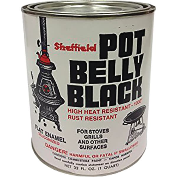 Sheffield Bronze 5906 Qt Pot Belly Black High Temperature Finish