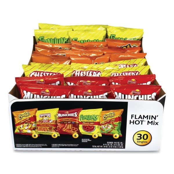Frito Lay Flamin Hot Mix Variety Pack Assorted Flavors And Sizes Package Of 30 Hd Supply