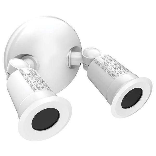 Commercial Electric TPAR WH Twin Head White Outdoor Flood Light for Outdoor Security Lighting