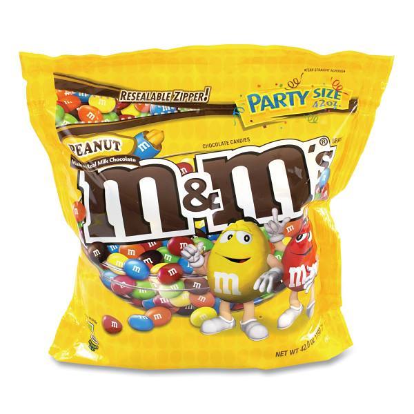 M&ms Sup Party Bag Peanut, 42 Oz Bag 1105