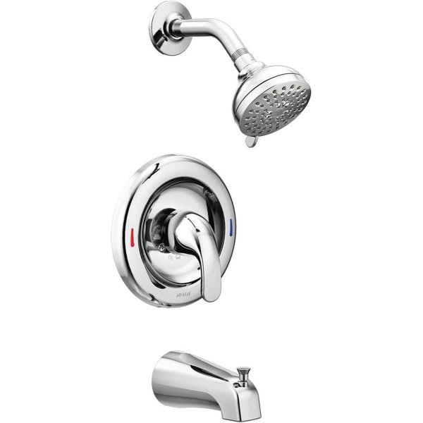 Adler Single-Handle 4-Spray Tub and Shower Faucet with Valve in Chrome (Valve Included)