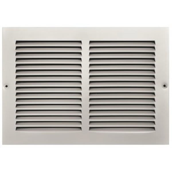 Truaire 12 In. X 8 In. White Stamped Return Air Grille | HD Supply