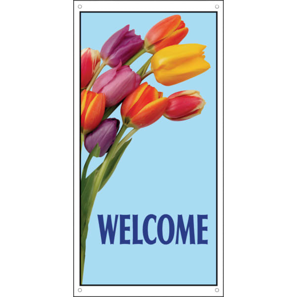 Welcome Boulevard Banner Tulips 30 X 60 Hd Supply