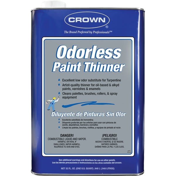 Crown OP.M.64 Qt Odorless Paint Thinner, Package Of 6