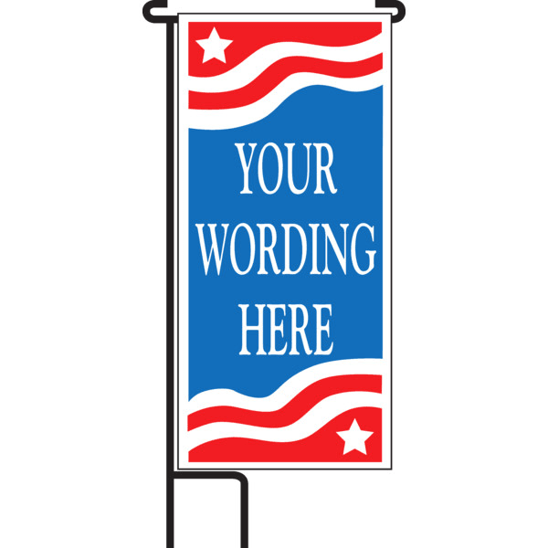 Semi Custom Lawn Banner Kit Patriotic 15 X 32 Hd Supply