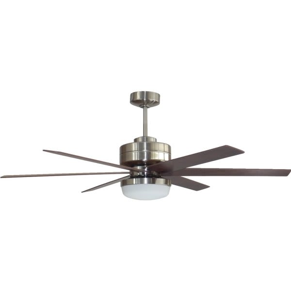Litex 54 Brushed Nickel Led Ceiling Fan Hd Supply