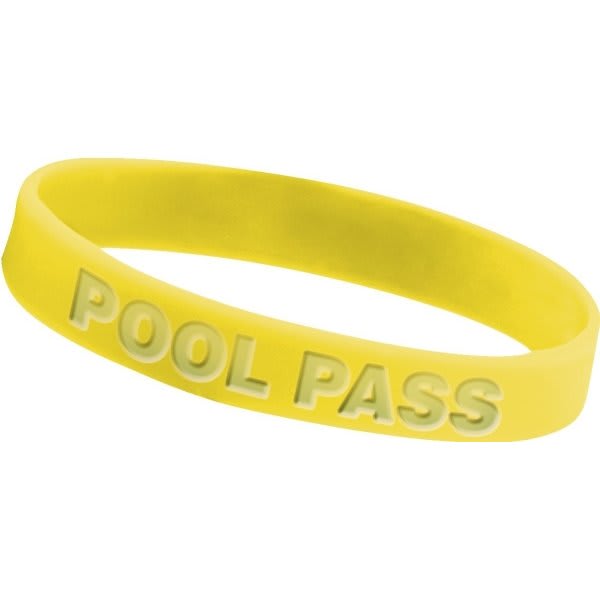 Stock Pool Pass Bracelet, Orange, Adult, Silicone, Package Of 100 | HD  Supply