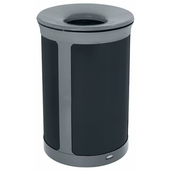 Rubbermaid Commercial Deco Indoor Trash Can 23 Gal Round Pearl Gray/umbra Gray HD Supply