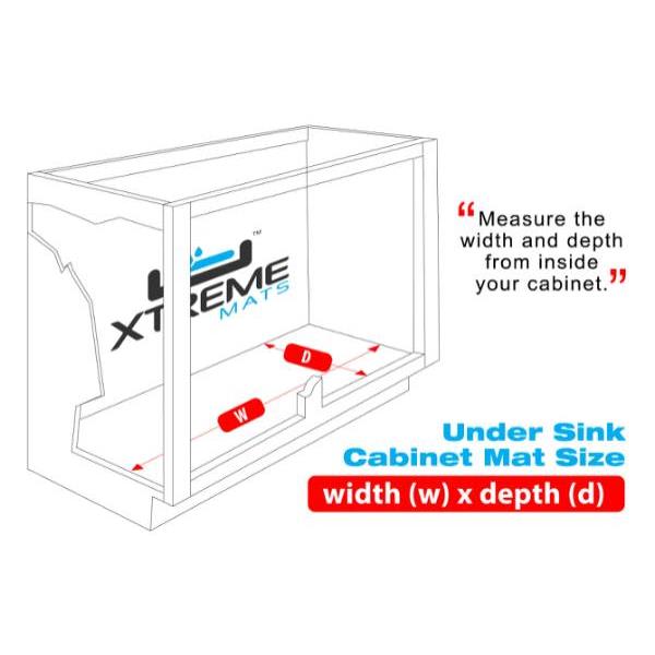 Xtreme Mats Under Sink Kitchen Cabinet Mat Beige 30 5 8 X 21 7 8