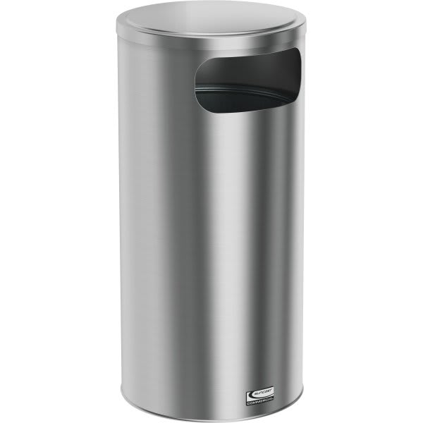15 Gallon Decorative Stainless Steel Trash Can Hd Supply