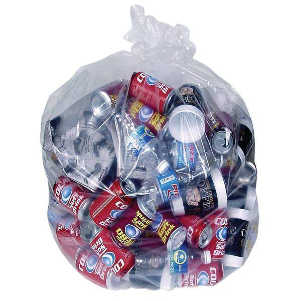 POLY TRASH BAGS, Gal. Cap.: 10, Size: 24 x 23, Mil.: 0.45 mil, Buff, No.  Bags Per Case: 500, Standard duty