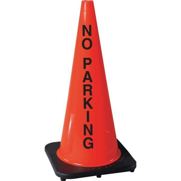 No Parking Traffic Cone, 28 HD Supply