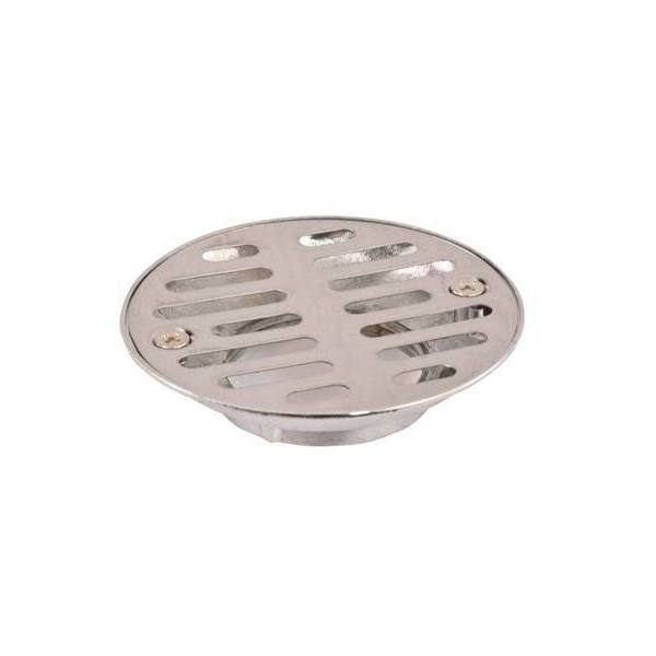 Oatey Round Gray PVC Shower Drain with 4-3/16 in. Square Screw-In